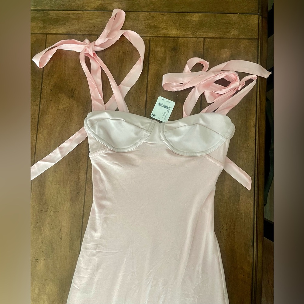 Free People Got Glam dress in light pink, size xs NWT